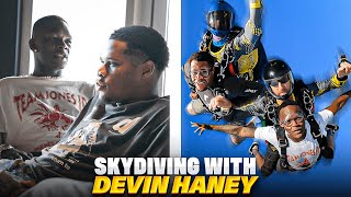 Israel Adesanya amp Devin Haney Talk Ryan Garcia Super Fight Before Skydiving in Dubai [upl. by Lorenz]