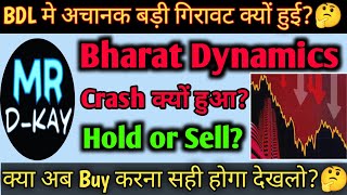 BDL Share Latest News 🔥 bharat dynamics share latest news  BDL SHARE analysis Why BDL crash today [upl. by Eiclehc]