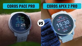 Coros Pace Pro VS COROS APEX 2 Pro [upl. by Joline647]