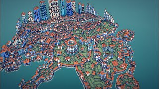 Townscaper Creating Small Towns Timelapse Session 57 [upl. by Curcio849]