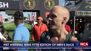 2024 Comrades Marathon winner Piet Wiersma hopes to defend his title next year [upl. by Eidahs]