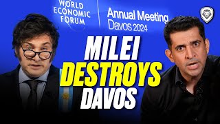 “El Loco”  Javier Milei SHOCKS the World Economic Forum Defending Capitalism [upl. by Secnarfyram468]