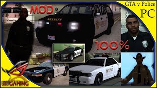 How to install GTA V All Police Cars in GTA San Andreas PC in Hindi Urdu [upl. by Nuahsal51]