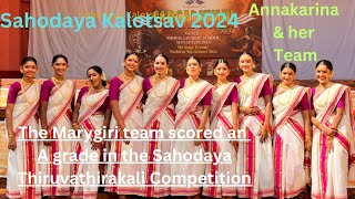 SAHODAYA KALOTSAV 2024 marygiripublicschool Annakarinasgroup sahodayathiruvathirakaliscoredAgrade [upl. by Ariik]