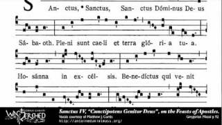 Sanctus IV from Mass IV Gregorian Chant [upl. by Ricca]