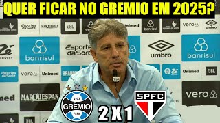 Entrevista coletiva Renato Gaúcho após Grêmio 2x1 São Paulo [upl. by Renell392]