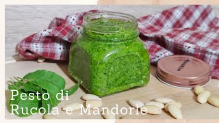 Pesto di rucola e mandorle pronto in pochi minuti ottimo per condire la pasta tartine e bruschette [upl. by Aicenek419]