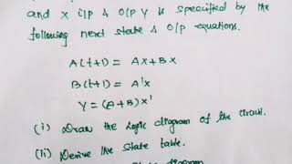 Analysis of clocked sequential circuit based on problem in Tamil [upl. by Alcine]