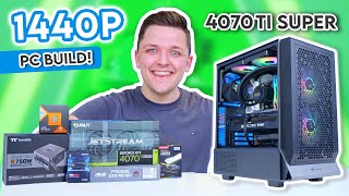 Best 1440p Gaming PC Build 2024 😄 Ryzen 7800X3D amp RTX 4070 Ti Super [upl. by Sylera9]