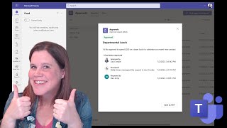 How to use the Approvals App in Microsoft Teams Tutorial [upl. by Urbanus]