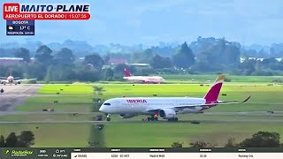 ATERRIZAJE y DESPEGUE  Airbus A350 de Iberia en Bogotá [upl. by Miof Mela]