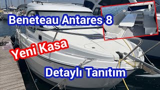 Yeni Kasa Beneteau Antares 8  Full Donanımlı Motoryat [upl. by Norwood]