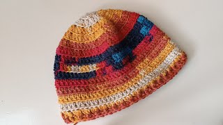 LEFT HANDHow To Crochet Spiral BEANIE HAT Crochet Tutorial For Absolute Beginners [upl. by Nevaeh]