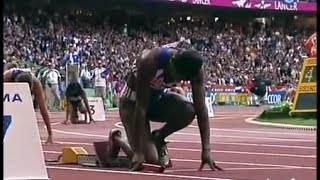 Les Françaises championnes du monde du 4x100m Paris 2003 [upl. by Ardnazil66]