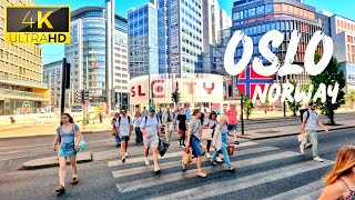 Oslo Norway Walking Tour 4K Ultra HD 60fps [upl. by Elie]