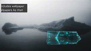 Glass Sharda and Neon Space Pro Rainmeter Preview [upl. by Trude]