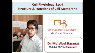 Cellular Physiology Part1 Cell membrane CellMembrane PlasmaMembrane [upl. by Jere787]