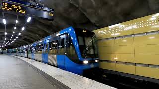 Fridhemsplan to Alvik SL metro  Tunnelbanan Stockholm Sweden [upl. by Ennahtebazile]