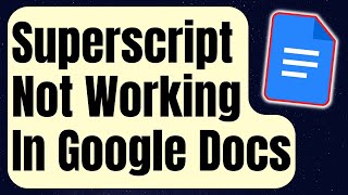 How To Fix Superscript Not Working In Google Docs Updated 2024 [upl. by Ellenohs554]