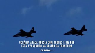 Ucrânia ataca Rússia com drones e diz que está avançando na região da fronteira [upl. by Tollman952]