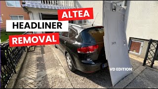 Seat ALTEA HEADLINER Removal process [upl. by Eyar]