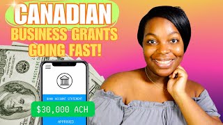 NEW 30K CANADIAN SMALL BUSINESS GRANTS  Easy Applying [upl. by Onin]