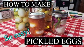 EASY Homemade Pickled Eggs Recipe  OVER 40 DIY pickled egg ingredients [upl. by Schlessinger]