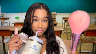 ASMR Pick Me Girl Does Your Makeup In The Back Of The Class She’s Toxic💄🙋🏽‍♀️ Makeup Roleplay [upl. by Moya376]