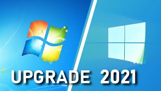 Windows 7 auf Windows 10 Upgrade im Jahr 2021 WIE und WESHALB [upl. by Cogn706]