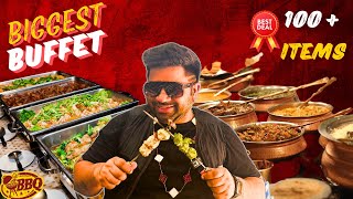 Best Non Veg Buffet In Delhi  The BBQ Industry  TOP Buffet Restaurants in Delhi  Unlimited Food [upl. by Acinok]