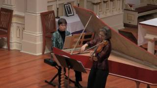 JS Bach Sonata in A Major for Violin and Harpsichord BWV 1015 Presto [upl. by Myrtia]