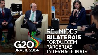 G20  Reuniões bilaterais fortalecem relação com o Brasil em comércio e investimentos [upl. by Trebuh]