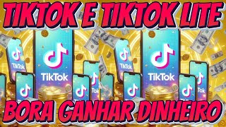 TIKTOK E TIKTOK LITE BORA GANHAR DINHEIRO PASSANDO CÓDIGO DE CONVITE [upl. by Terle]