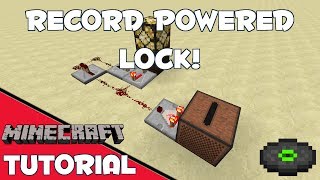 Music Disc Powered Lock  Minecraft [upl. by Leslie]