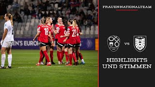 Highlights amp Stimmen  Slowenien vs Österreich 03  UEFA Women´s EURO Play Off  25102024 [upl. by Imiaj199]