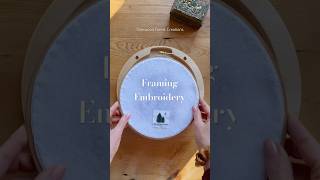 How to Frame Embroidery and Cross Stitch Easy and Fast embroiderytutorial [upl. by Cline]