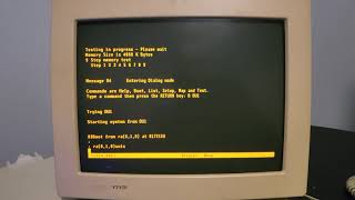 DEC PDP1173 1986 Booting 211BSD [upl. by Greenstein]