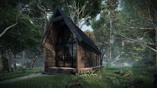 SIMPLE CHALET IN THE FOREST Tiny Homes [upl. by Naxor]