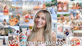 100 things to do when youre bored this summer  ULTIMATE quotthat girlquot BUCKET LIST 2024 [upl. by Hewart]