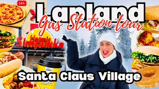 Lapland  Santa Claus Village  24 Hour Gas Station  CHEAP Eats  Snacks  Shop Tour [upl. by Yracaz]