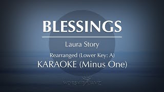 Blessings  Laura Story  Karaoke Minus One [upl. by Zullo945]