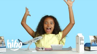 Kids Try Airline Foods  HiHo Kids [upl. by Kellby]