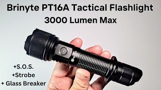 PT16A Brinytes Impressive Tactical Flashlight [upl. by Yeca]