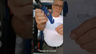 Navaja de rescate Asistida messer knife couteau acerosdehispania pocketknives [upl. by Riki]