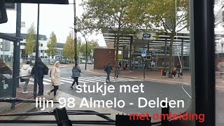 stukje met lijn ARR 98 Almelo  Delden met omleiding [upl. by Fortin737]