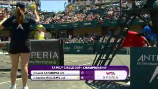 Serena Williams vs Safarova  Charleston 2012 Final  Highlights [upl. by Aeduj]