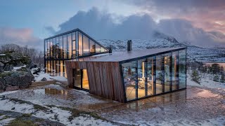 Glass house in Norway and house near a mountain in Japan [upl. by Ayian]