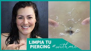 Limpia tu piercing conmigo paso a paso withme [upl. by Raycher]