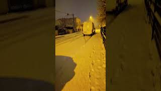 Snow in Wittenheim France ☃️❄️ snow france snowfall shorts lofi [upl. by Okin]