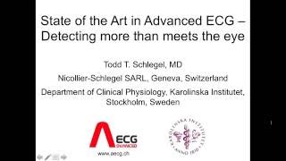 State of the art in advanced electrocardiography ECG Todd T Schlegel MD [upl. by Calla738]